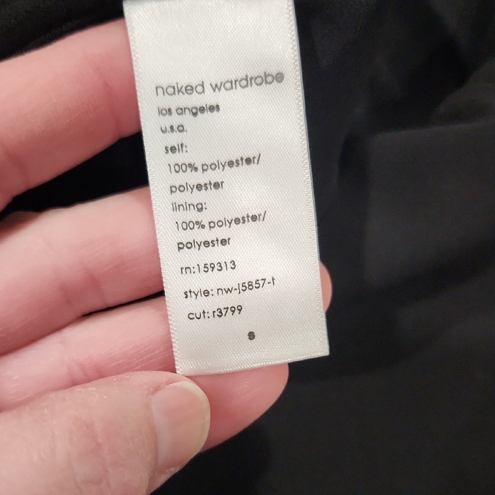 Naked Wardrobe Black Maxi Pantsuit with Spaghetti Straps - Picture 6 of 7
